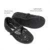 DREAM PAIRS Toddler Girls Dress Shoes Mary Jane Ballet Flats, Flower Girl Shoes with Rhinestone, Slip-on Toddler Mary Jane Flats(Black/Glitter)