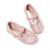 DREAM PAIRS Toddler Girls Dress Shoes Mary Jane Ballet Flats, Flower Girl Shoes with Rhinestone, Slip-on Toddler Mary Jane Flats(Pink/Suede)