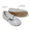 DREAM PAIRS Toddler Girls Dress Shoes Mary Jane Ballet Flats, Flower Girl Shoes with Rhinestone, Slip-on Toddler Mary Jane Flats(Silver/Glitter)