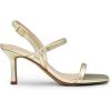 DREAM PAIRS Womens Slingback Heels Square Open Toe Strappy Sandals Ankle Strap High Heeled Dressy Shoes(Gold)