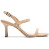 DREAM PAIRS Womens Slingback Heels Square Open Toe Strappy Sandals Ankle Strap High Heeled Dressy Shoes(Nude-nubuck)