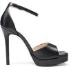 DREAM PAIRS Women’s Stiletto High Heels Platform Ankle Strap Square Open Toe Dress Sexy Sandals(Black-pu)