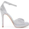 DREAM PAIRS Women’s Stiletto High Heels Platform Ankle Strap Square Open Toe Dress Sexy Sandals(Silver-rhinestone)