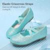 Dream Pairs Girls Ballerina Dress Shoes Mary Jane Flats(Blue)