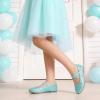 Dream Pairs Girls Ballerina Dress Shoes Mary Jane Flats(Blue)