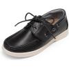 DREAM PAIRS Boys Dress Shoes Boat Shoes Slip on Loafers Casual School Shoes (Toddler/Little Kid/Big Kid)(Black)