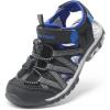 DREAM PAIRS Boys Girls Closed-Toe Outdoor Summer Sport Sandals for Toddler/Little/Big Kid(Black/Grey/Blue)