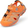 DREAM PAIRS Boys Girls Closed-Toe Outdoor Summer Sport Sandals for Toddler/Little/Big Kid(Orange)