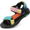 DREAM PAIRS Boys Girls Sandals Kids Adventurous Light-Weight Adjustable Straps Summer Water Shoes (Toddler/Little Kid/Big Kid)(Green/Blue/Yellow)
