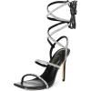 DREAM PAIRS High Heels Stilettos for Women – Strappy Gladiator Sexy Square Toe Open Toe Dressy Pumps Sandals(Black)