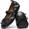 DREAM PAIRS Little Girls Toddler Ballet Flats Dress Shoes Mary Janes Shoes(Black)