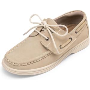 DREAM PAIRS Boys Dress Shoes Boat Shoes Slip on Loafers Casual School Shoes (Toddler/Little Kid/Big Kid)(Khaki)