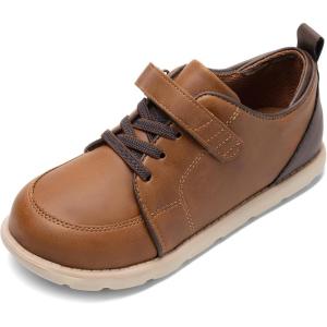 DREAM PAIRS Boys Dress Shoes Sneaker Casual Oxfords Formal School Uniform Shoes for Toddler Little Kid(Brown)