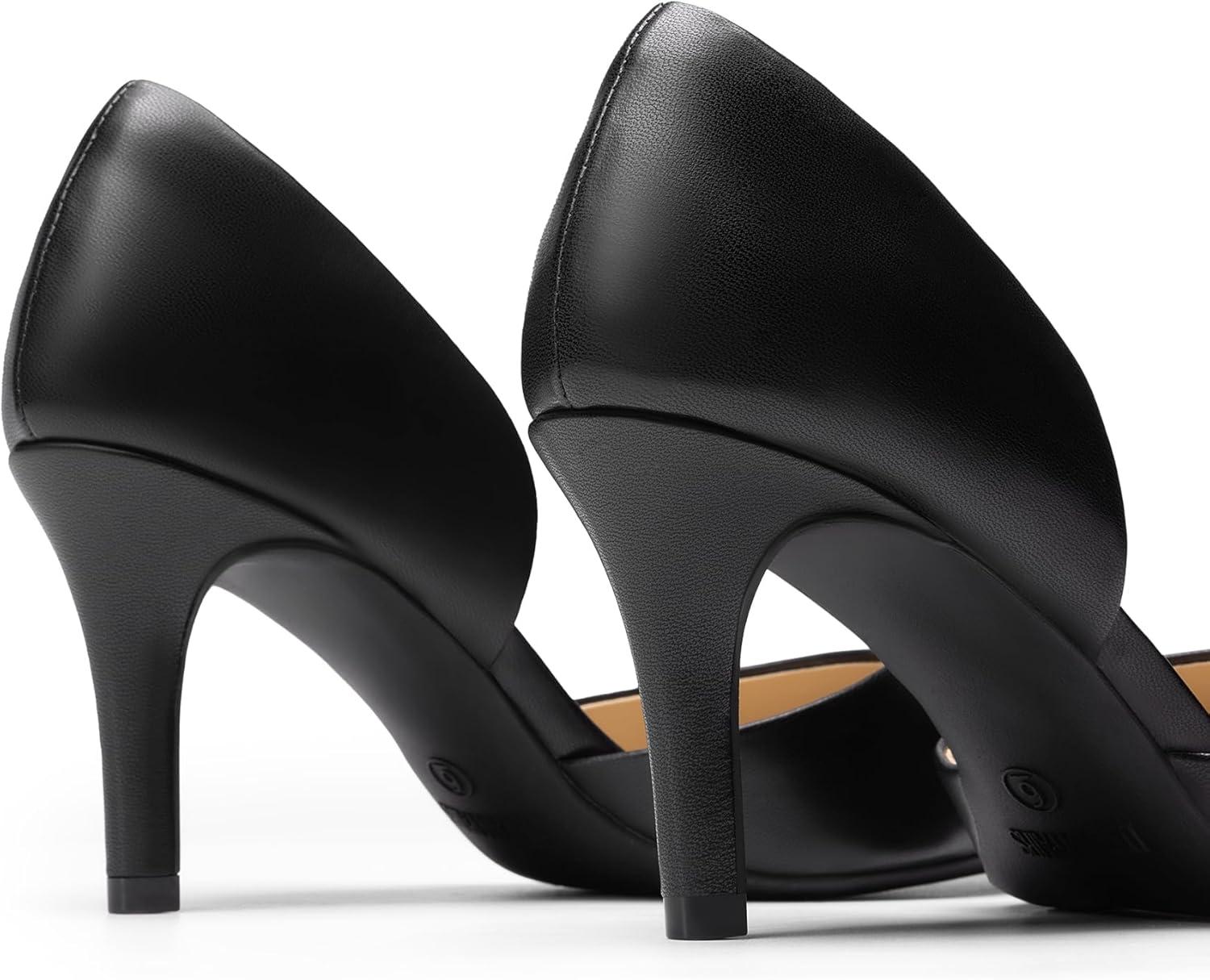 image:imageDREAM PAIRS Womens High Heel Closed Toe PumpsBlackpu