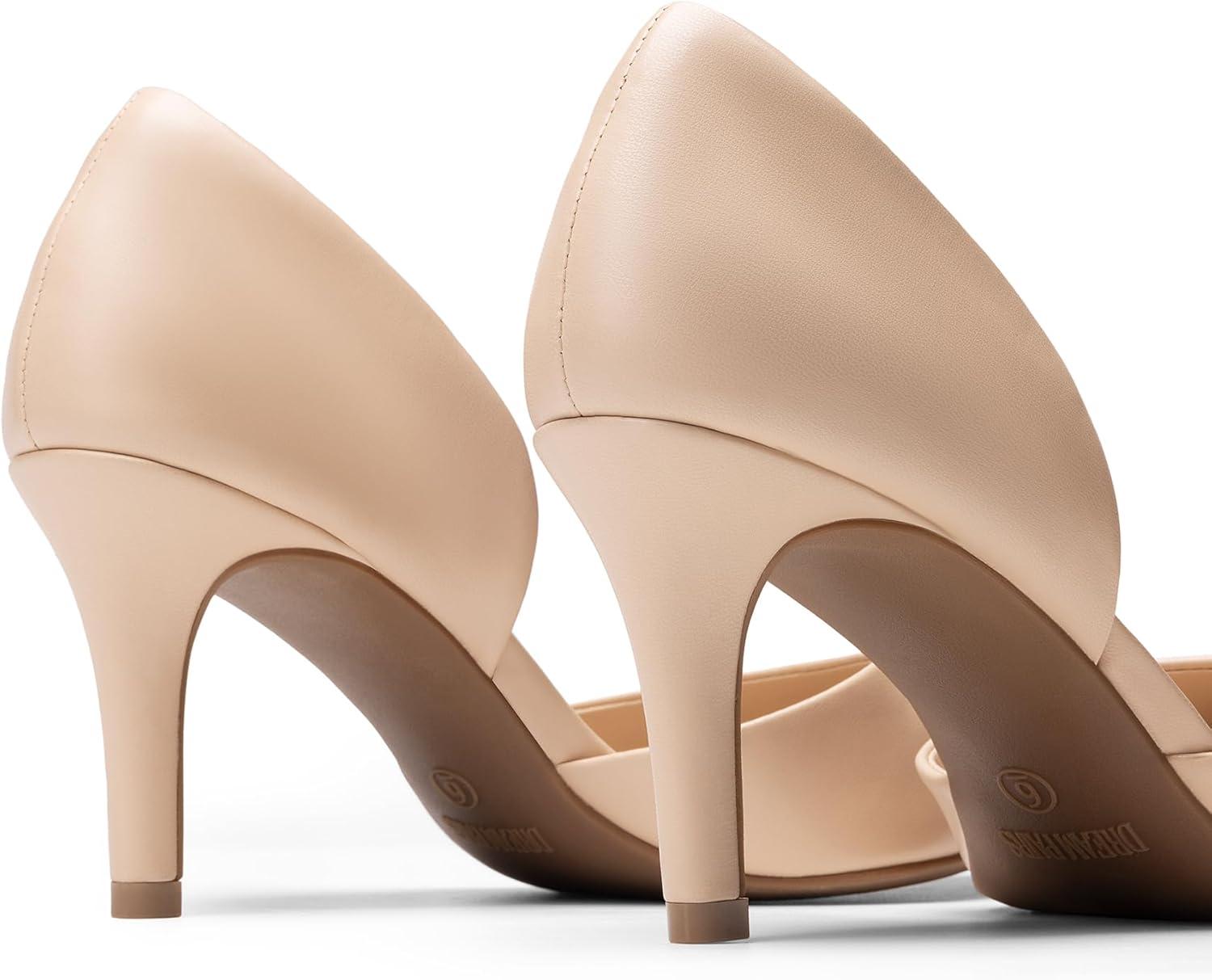 image:imageDREAM PAIRS Womens High Heel Closed Toe PumpsNudepu