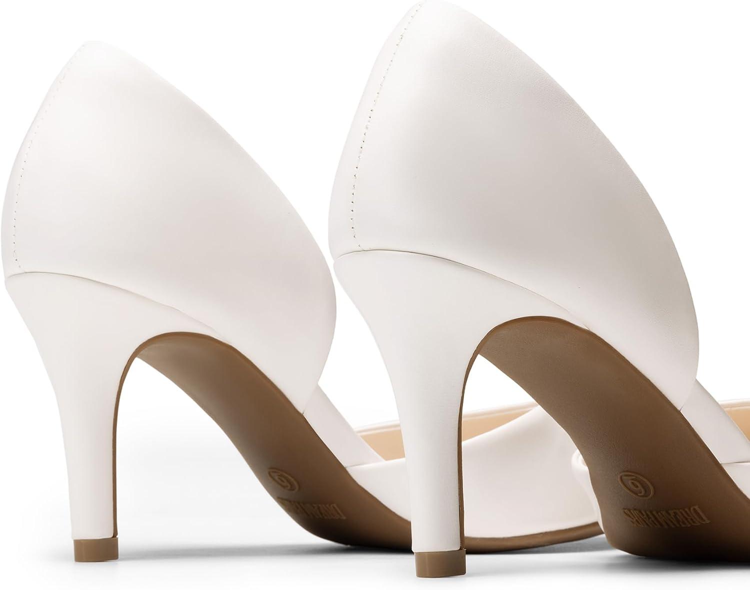 image:imageDREAM PAIRS Womens High Heel Closed Toe PumpsWhitepu