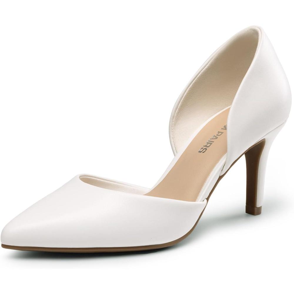 image:imageDREAM PAIRS Womens High Heel Closed Toe PumpsWhitepu