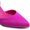 DREAM PAIRS Women’s High Heel Closed Toe Pumps(Hot Pink-satin)