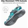 DREAM PAIRS Women’s Hiking Sandals Adventurous Summer Sports Shoes Outdoor(Grey/Blue)