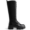 DREAM PAIRS Knee High Boots Women, Fashion Combat Boots Chunky Platform Lace Up Lug Sole Boots For Women