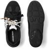 DREAM PAIRS Women’s Retro Platform Sneakers, Faux Suede Casual Fashion All-Day Comfort Cushion Walking Breathable Shoes(Black)