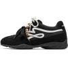 DREAM PAIRS Women’s Retro Platform Sneakers, Faux Suede Casual Fashion All-Day Comfort Cushion Walking Breathable Shoes(Black)
