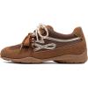 DREAM PAIRS Women’s Retro Platform Sneakers, Faux Suede Casual Fashion All-Day Comfort Cushion Walking Breathable Shoes(Brown)