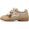 DREAM PAIRS Women’s Retro Platform Sneakers, Faux Suede Casual Fashion All-Day Comfort Cushion Walking Breathable Shoes(Camel)