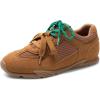 DREAM PAIRS Women’s Retro Lace Up Sneakers, All-Day Comfort Lightweight Non Slip Casual Fashion Walking Trainers Shoes(Brown)
