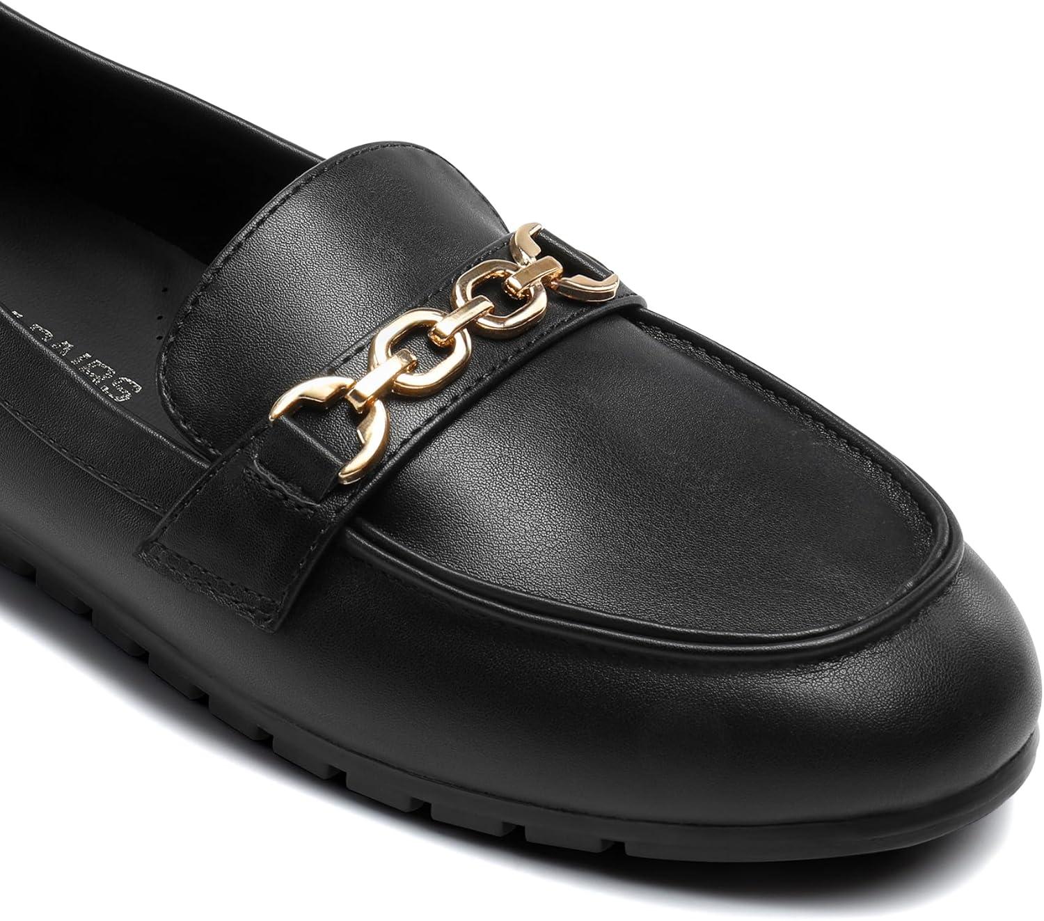 image:imageDREAM PAIRS Loafers for Women Casual Comfortable Slip On Flat Lightweight Leisure Work Shoe Comfort Walking ShoesBlack Pu