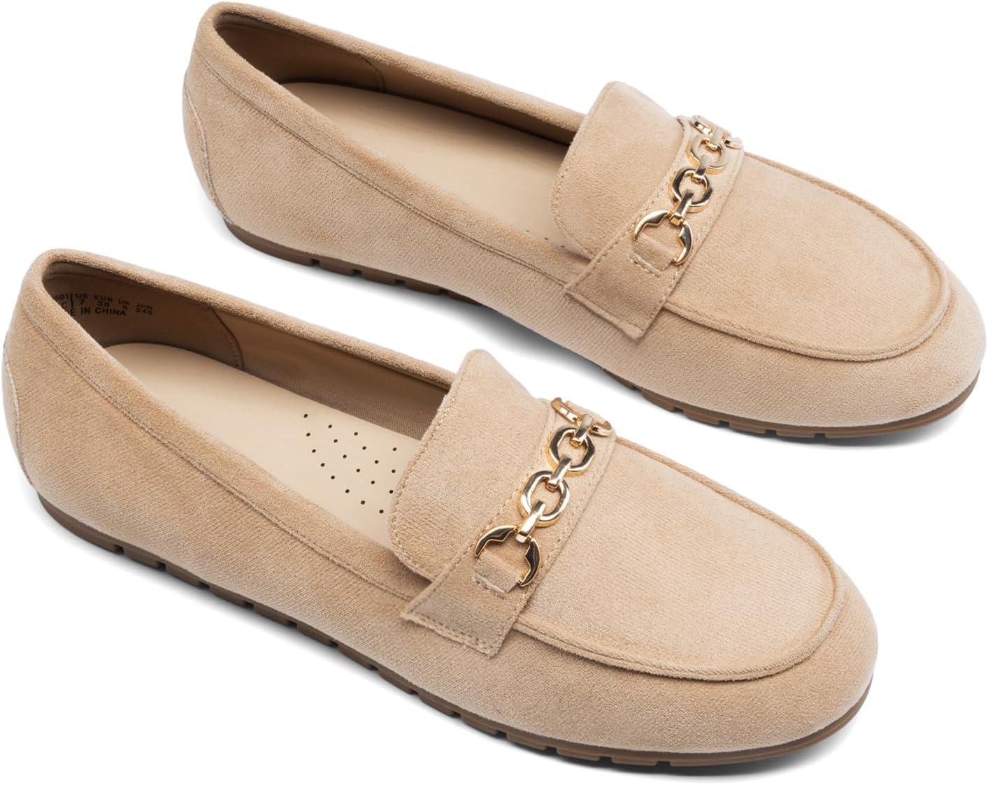 image:imageDREAM PAIRS Loafers for Women Casual Comfortable Slip On Flat Lightweight Leisure Work Shoe Comfort Walking ShoesCamel