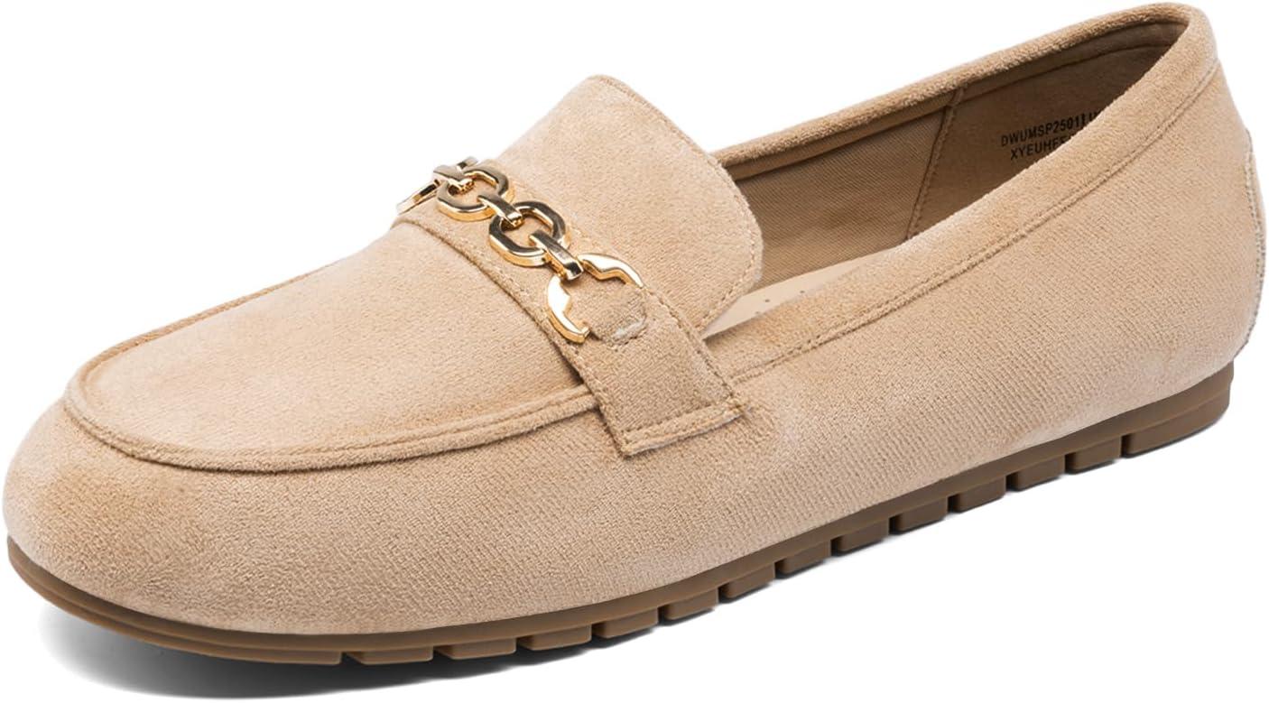 image:imageDREAM PAIRS Loafers for Women Casual Comfortable Slip On Flat Lightweight Leisure Work Shoe Comfort Walking ShoesCamel