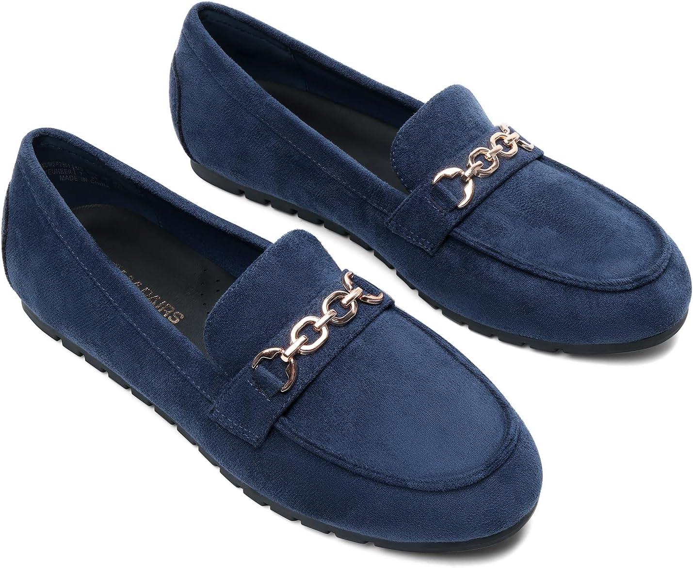image:imageDREAM PAIRS Loafers for Women Casual Comfortable Slip On Flat Lightweight Leisure Work Shoe Comfort Walking ShoesNavy