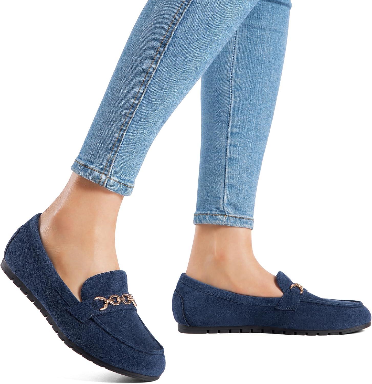 image:imageDREAM PAIRS Loafers for Women Casual Comfortable Slip On Flat Lightweight Leisure Work Shoe Comfort Walking ShoesNavy