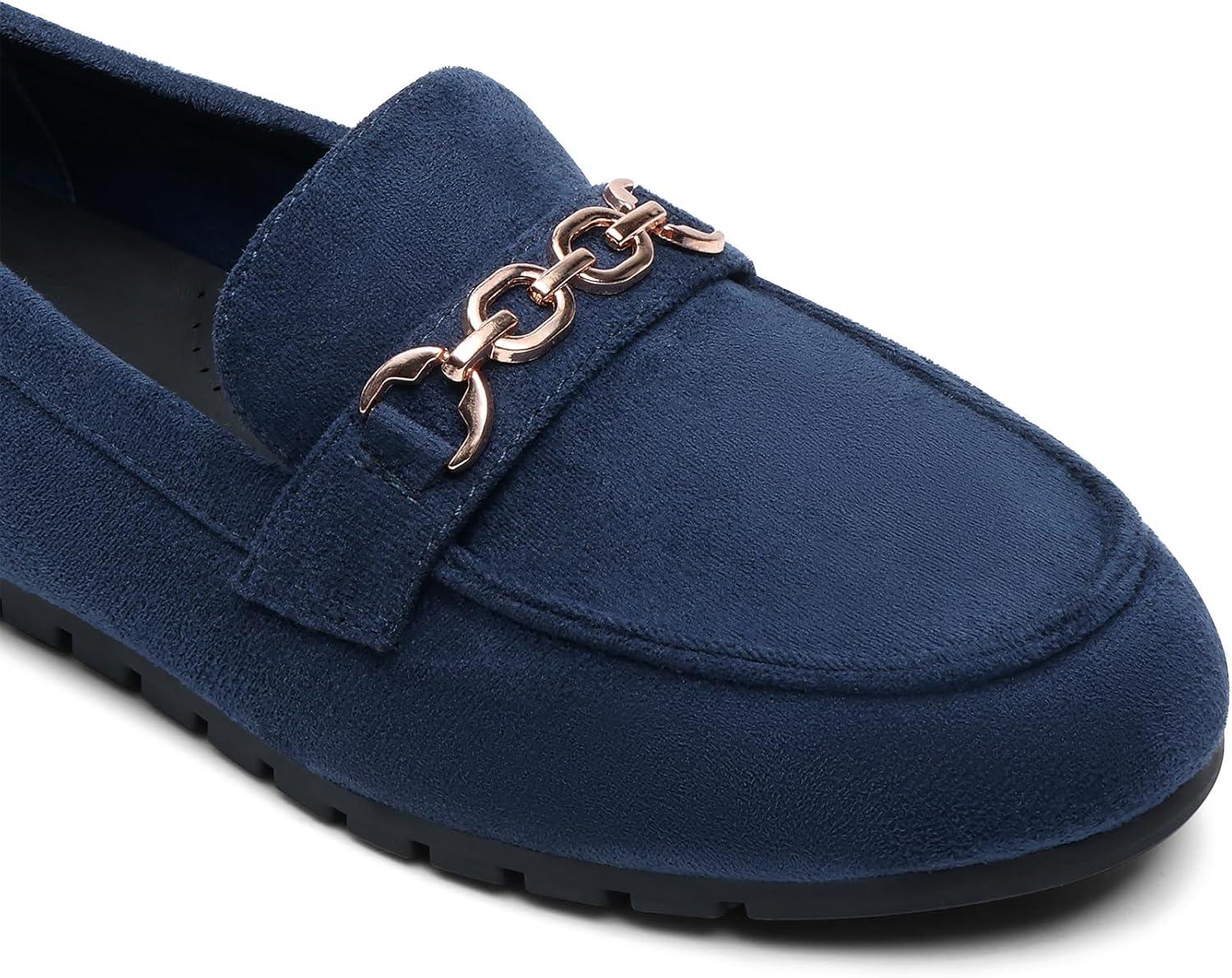 image:imageDREAM PAIRS Loafers for Women Casual Comfortable Slip On Flat Lightweight Leisure Work Shoe Comfort Walking ShoesNavy