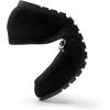 DREAM PAIRS Loafers for Women Casual Comfortable Slip On Flat Lightweight Leisure Work Shoe Comfort Walking Shoes(Black-suede)