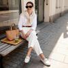 DREAM PAIRS Loafers for Women Casual Comfortable Slip On Flat Lightweight Leisure Work Shoe Comfort Walking Shoes(White)