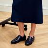 DREAM PAIRS Women’s Arch Support Slip-on Loafers(Navy)