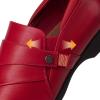 DREAM PAIRS Women’s Arch Support Slip-on Loafers(Red)