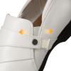 DREAM PAIRS Women’s Arch Support Slip-on Loafers(White)