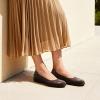DREAM PAIRS Women’s Ballet Flats Work Office Dress Shoes Comfortable Dressy Casual Flats for Women(Brown)