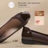 DREAM PAIRS Women’s Ballet Flats Work Office Dress Shoes Comfortable Dressy Casual Flats for Women(Brown)