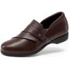 DREAM PAIRS Women’s Arch Support Slip-on Loafers(Brown)