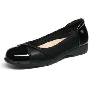 DREAM PAIRS Women’s Ballet Flats Work Office Dress Shoes Comfortable Dressy Casual Flats for Women(Black)