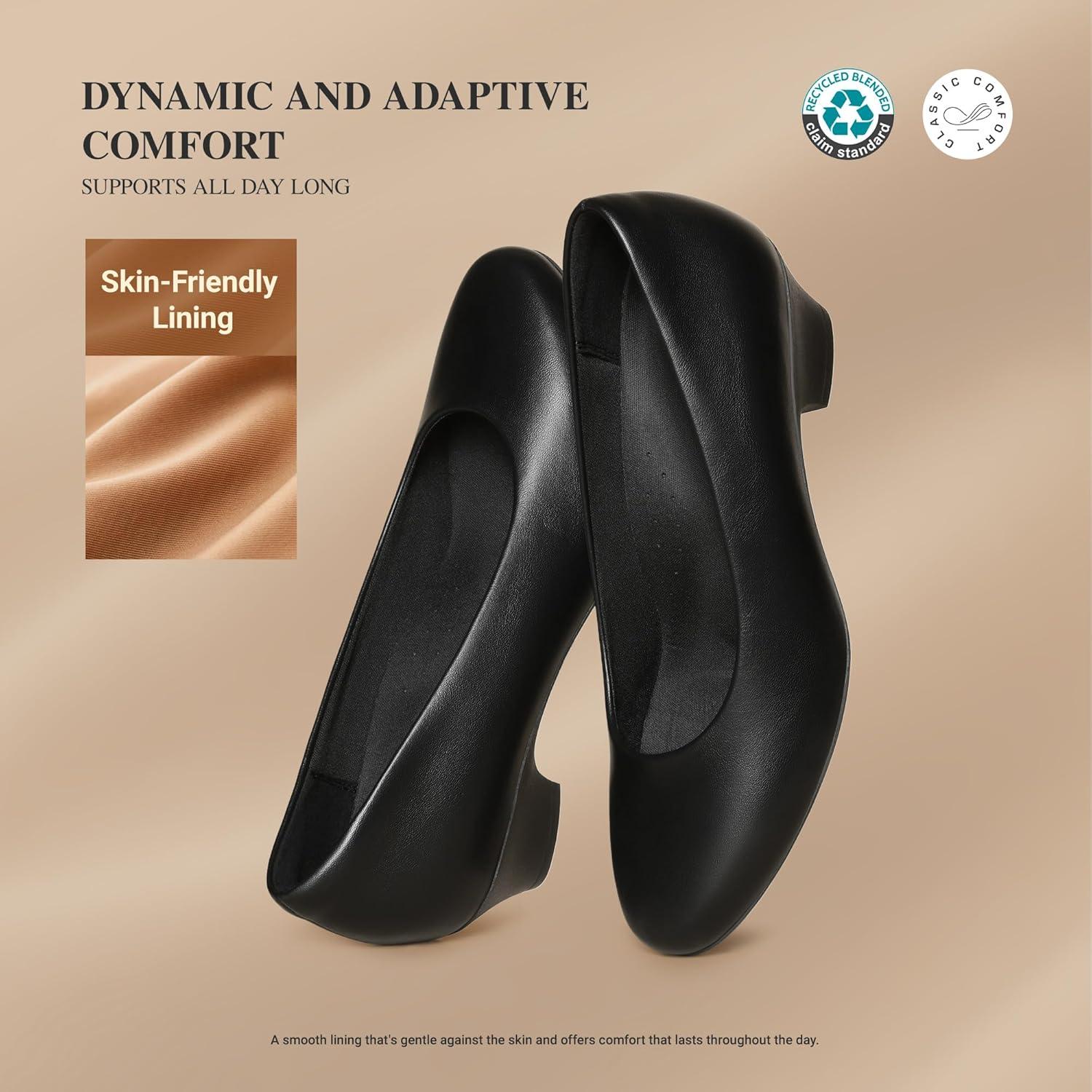 image:imageDREAM PAIRS Womens Chunky Closed Toe Dress Low Block Heels Comfortable Slip On Work Pumps Wedding Casual ShoesBlack