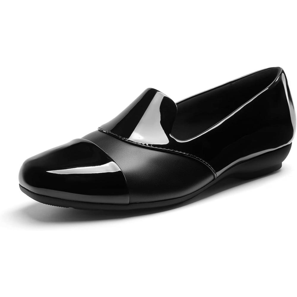 image:imageDREAM PAIRS Loafers for Women Orthopedic Comfortable Loafer Dress Casual Slip on Business Work Office Shoes with Arch SupportBlackpat