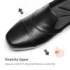 DREAM PAIRS Loafers for Women Orthopedic Comfortable Loafer Dress Casual Slip on Business Work Office Shoes with Arch Support(Black-pu)