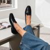 DREAM PAIRS Loafers for Women Orthopedic Comfortable Loafer Dress Casual Slip on Business Work Office Shoes with Arch Support(Black-pu)