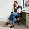 DREAM PAIRS Loafers for Women Orthopedic Comfortable Loafer Dress Casual Slip on Business Work Office Shoes with Arch Support(Black-pu)