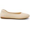 DREAM PAIRS Wide Ballet Flats Shoes for Women, Width Foldable Knit Women’s Flats with Arch Support, Comfortable Shoes for Women Dressy Casual Work Office(Nude)